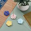 OLYCRAFT Cherry Blossom Ceramic Incense Holder, 45x47x8mm, 4 Colors, Japanese Style Decor, Ideal for Meditation and Relaxation, Perfect as a Gift or