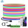 Умная RGB COB Светодиодная Лента 12В 24В 576 светодиодов/м Tuya WIFI Bluetooth Комплект с Пультом ДУ Гибкая Клейкая Декор Подсветки ТВ Комнаты