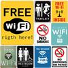 Винтажная металлическая жестяная табличка «Бесплатный Wi-Fi» Ретро предупреждающая табличка для дома, кафе, ресторана, бара, клуба и ванной комнаты