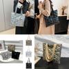 Elegant Luxurious Cotton Tote Bag For Women Large Capacity Available In Three Colors