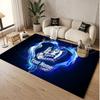 Индивидуальный ковер с принтом узора Hertha BSC, именем и текстом, мягкий, нескользящий коврик для пола для домашнего интерьера