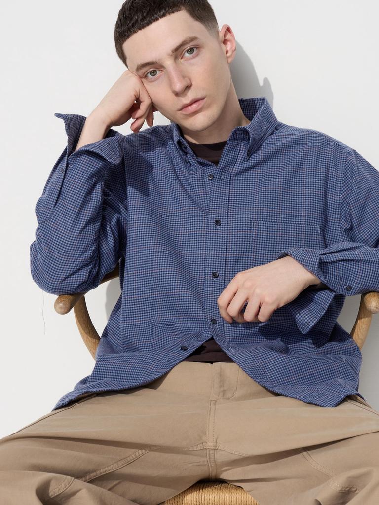 Uniqlo Flannel Shirt  Long Sleeve Regular Color  Check J
