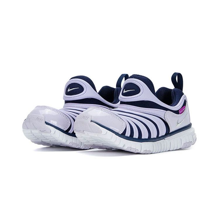 Nike Dynamo Бесплатные Удобные Мягкие Эластичные Износостойкие Амортизирующие Спортивные Повседневные Кроссовки с Низким Верхом Детские Кроссовки Фиолетовые 343738-439
