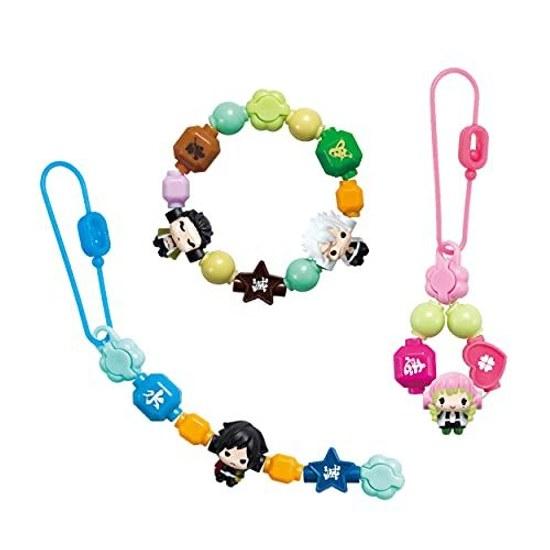 Acce Cruller Demon Slayer Bead Set (Tomioka Giyu Kanroji Mitsuri Shinazugawa Sanemi Himejima Gyomei) C-65 ST Mark Certification Ages 6 Up Toy Making