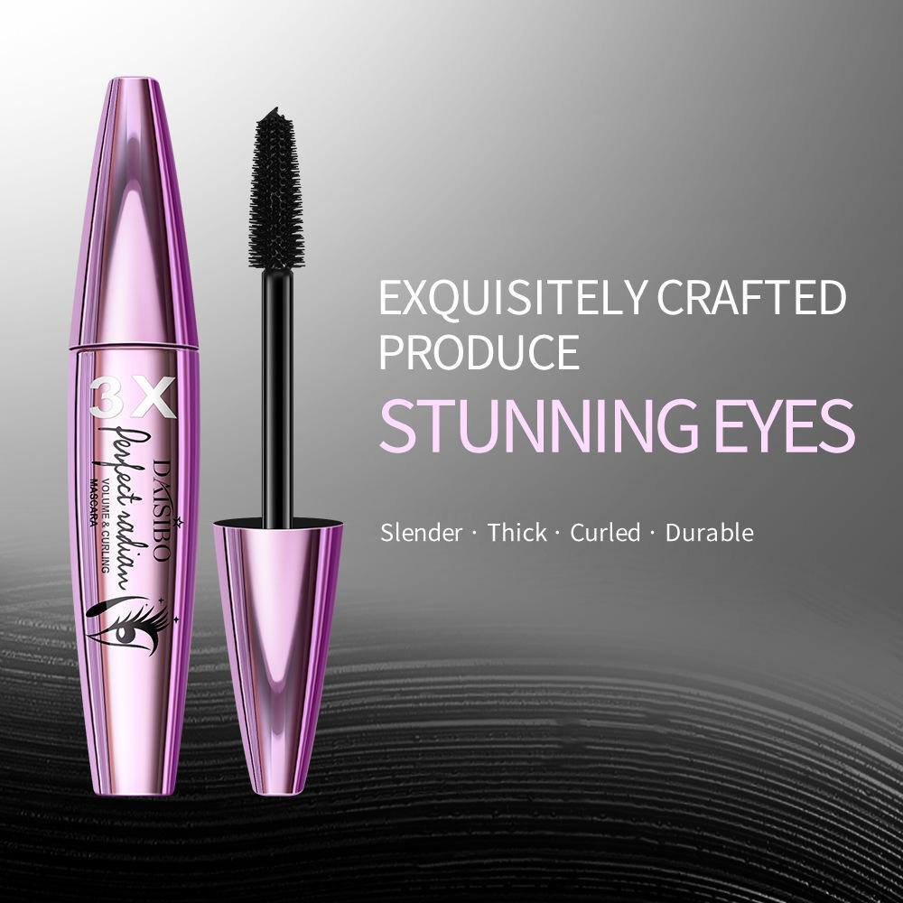 3X Черная тушь для ресниц Super Dense Non-Smudge Eye Black Slim Long Drying Long Lasting Waterproof Новая распыляемая тушь для ежедневного макияжа глаз