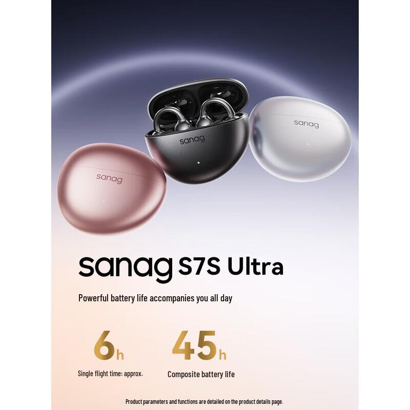 Беспроводные наушники SANAG S7S Ultra с креплением на ухо