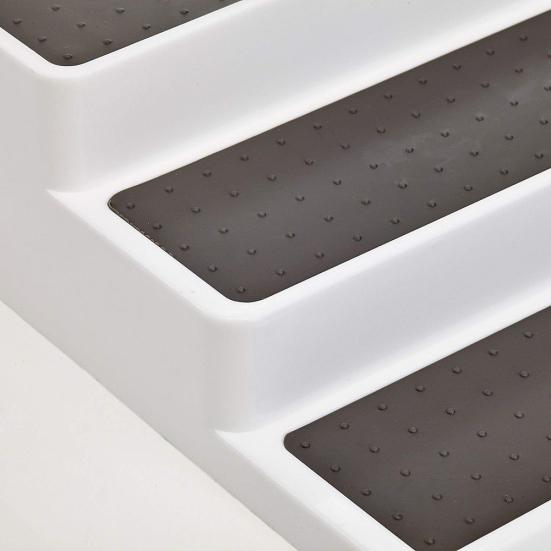 Home Kitchen 3-tier Spice Salt Sugar Rack Step Shelf Cabinet Bottle Organizer