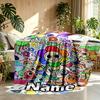 Custom Name Personalized Dandy's World Print Blanket, Home Decor, Bedroom, Sofa, Camping, Couch, Gifts for Birthday Christmas