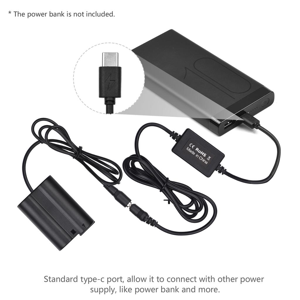Кабель PD USB Type-C к EP-5B, фиктивная батарея, переходник постоянного тока EN-EL15, замена для Nikon Z7 Z6 D800 D850