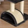 72cm Cat Tree with Scratching Post, Pad for Indoor Cats - Smoky Grey