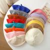 Children Painter Hat Candy Color Knitted Elastic Keep Warm Anti-slip Beanie Baby Knitted Beret Solid Color Autumn Winter Cap Outdoor Bonnet