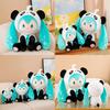 Cute Panda Hatsune Miku Stuffed Animal With Short Plush Fabric For Home Decor