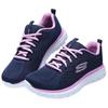 Skechers Graceful Cushioning Slip Resistant Breathable Low top Casual Shoes Women's Blue Pink White (Unisex) Casual Shoes 12615 NVPK