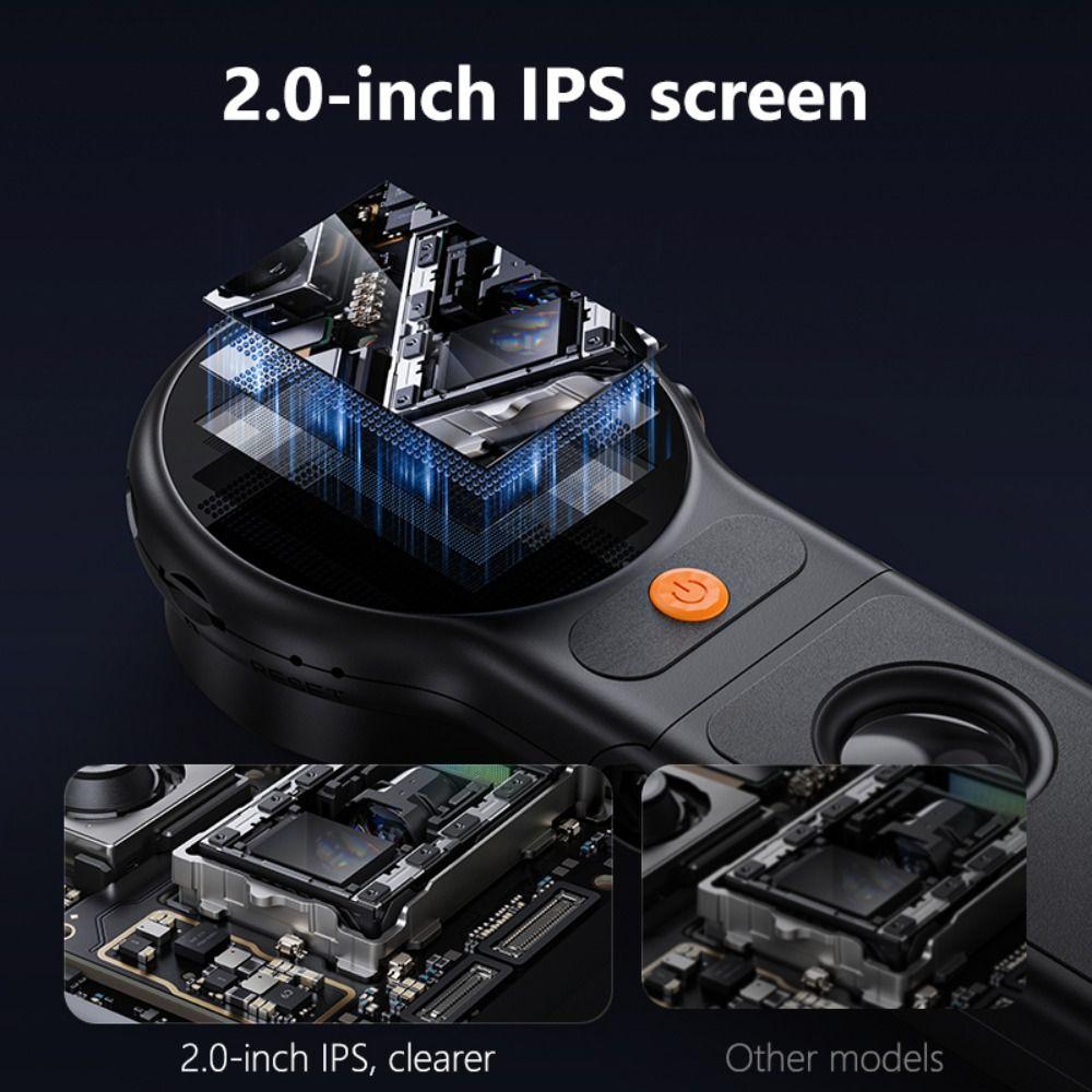2Inch Screen Folding Digital Microscope 500X Zoom Magnifying for Windows/Mac Coin Inspection