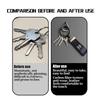Car Keychain Logo Carbon Fiber Leather Emblem Key Chain Accessories For Opel Meriva Mokka Grandland Vectra Zafira Vivaro Antara