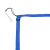 Badminton court lines, adjustable [max field width 6.15x13.4m] tape width 4cm, blue, ground attachment: pins