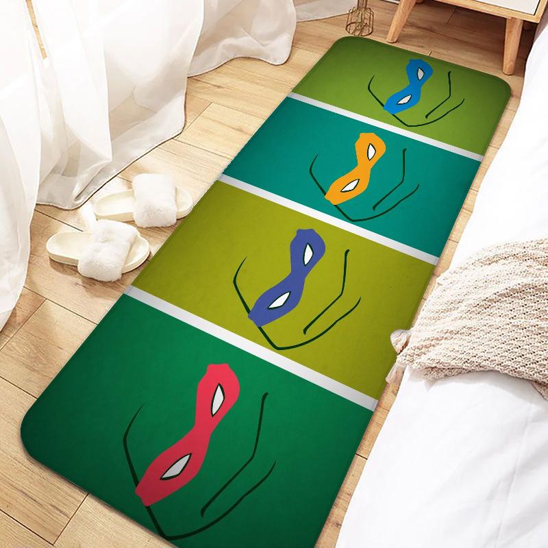 N-Ninja Turtles Door Mat Entrance Non-slip Doormat Washable Kitchen Carpet Living Room Hallway Rugs Bathroom Bath Door Mats
