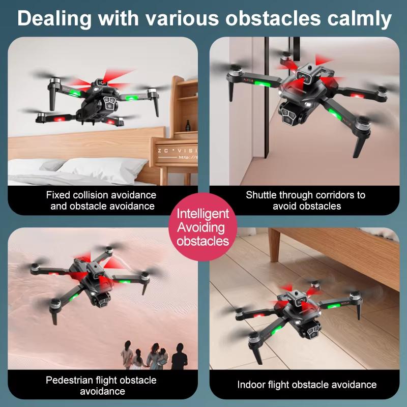 M1S Профессиональный Дрон с Дистанционным Управлением с 8k HD Камерой Бесколлекторный Обход Препятствий Мини Самолет с Дистанционным Управлением Мальчик Рождество