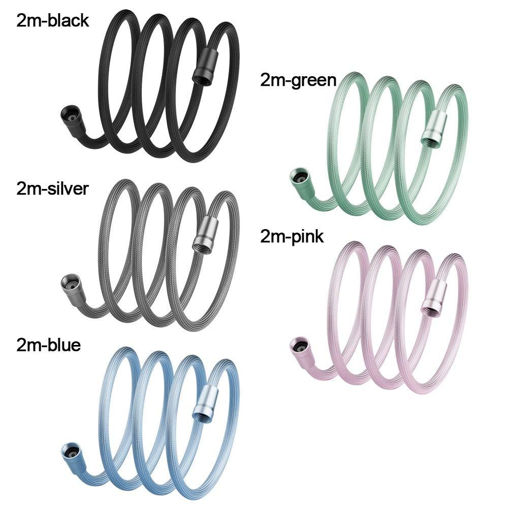 1,5/2 метра Прочный нейлоновый душевой шланг высокого давления для ванной комнаты G1/2 Универсальный гибкий ручной противозакручивающийся шланг