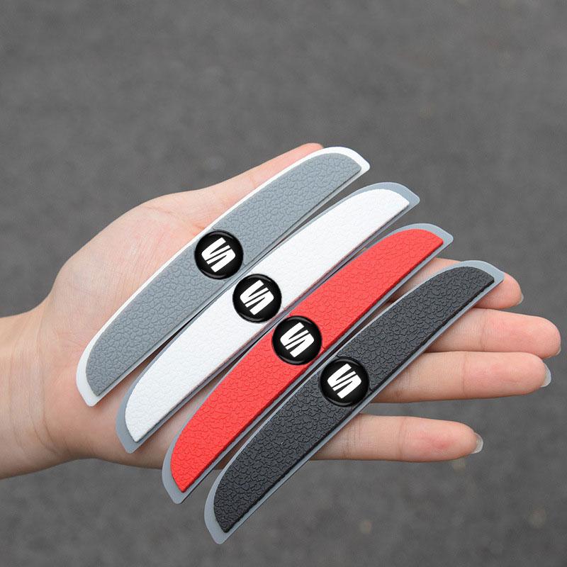 ydsh2 Car door window edge anti-collision sticker carbon fiber protection sticker For Seat leon fr mk2 mk3 lbiza Altea Accessories