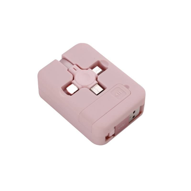 3 в 1 Выдвижной Многофункциональный Кабель для Зарядки USB Совместимый для iPhone Android Type C Держатель для Телефона Мини Портативное Быстрое Зарядное Устройство Автомобильное