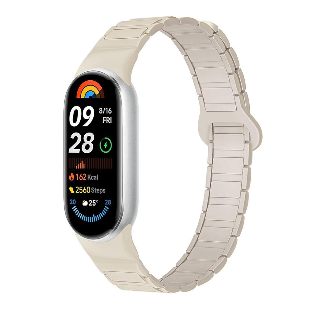 Силиконовый ремешок для Xiaomi Mi Band 10 9 8 Аксессуары для браслета Магнитный браслет ремешок pulseira correa Xiaomi smart band 8 9 10