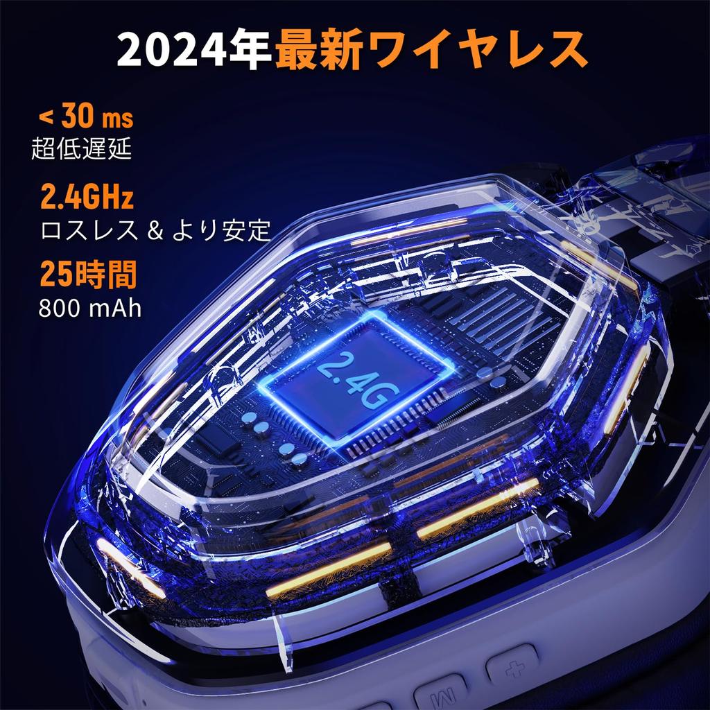 Игровая гарнитура Игровые наушники Беспроводные легкие 30 часов непрерывного использования Сверхнизкая задержка RGB подсветка Гарнитура с микрофоном Совместимость с PS5