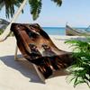 Rottweiler Print Beach Towel, Large Soft Quick Dry Towel for Beach Camping Swimming