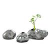Smooth Stone Vase Ornament DIY Hydroponic Flower Vases Ceramic Mini Vases  Hotel Supplies