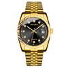 Rhinestone Calendar Mens Watches Business Quartz Watch Wristwatch