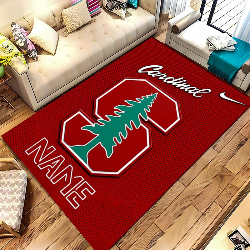 Custom personalization Stanford S logo Area Rug - Perfect For Kitchen, Bathroom,Laundry Room Decor Large Size Available,Gift All Seasons
