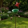 Weather-resistant Bird Feeder Outdoor Feeder Baths for Outside Metal Flower Garden Stakes