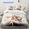 Prettyprincessstyle Customize Your Name Duvet Coversoftbedding Set For Bedroom Guest Room And Dorm Decoration Threepiece Set Includes 1 Duvet Cover 2