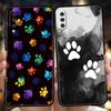 Милый Чехол для Телефона с Отпечатком Лапы Собаки для Samsung Galaxy A24 A13 A53 A73 A33 A22 A12 A02 A03 A05 A70 A50 A10 A20 5G Силиконовый Чехол