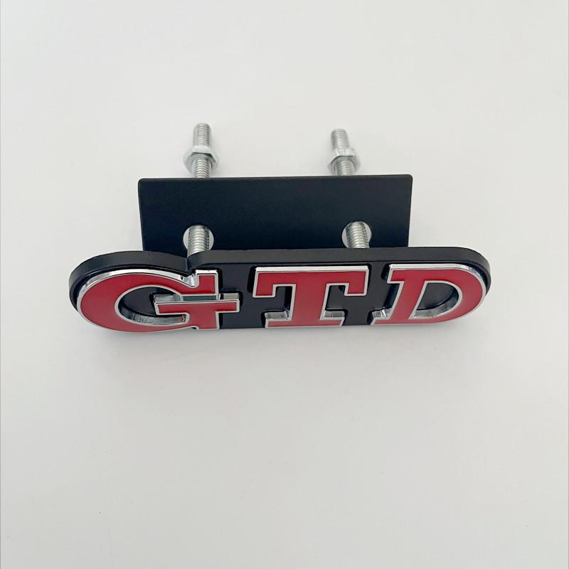 3D Metal Front Grille GTD Logo Emblem Rear Trunk Badge Stickers For Volkswagen VW Golf 2 4 5 6 7 R MK2 MK3 MK4 Car Accessories BA5