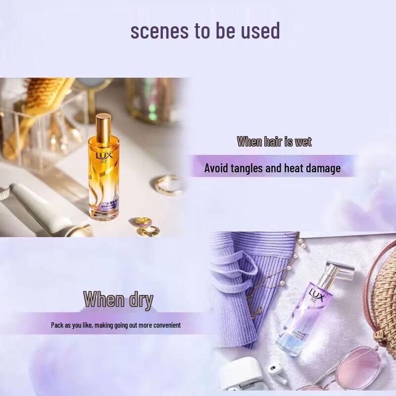 LUX Amber Gold Light Mist Hair Oil 5-Pack (80ml Each)