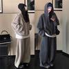 Женский худи Широкие брюки Спортивный костюм Свободный крой