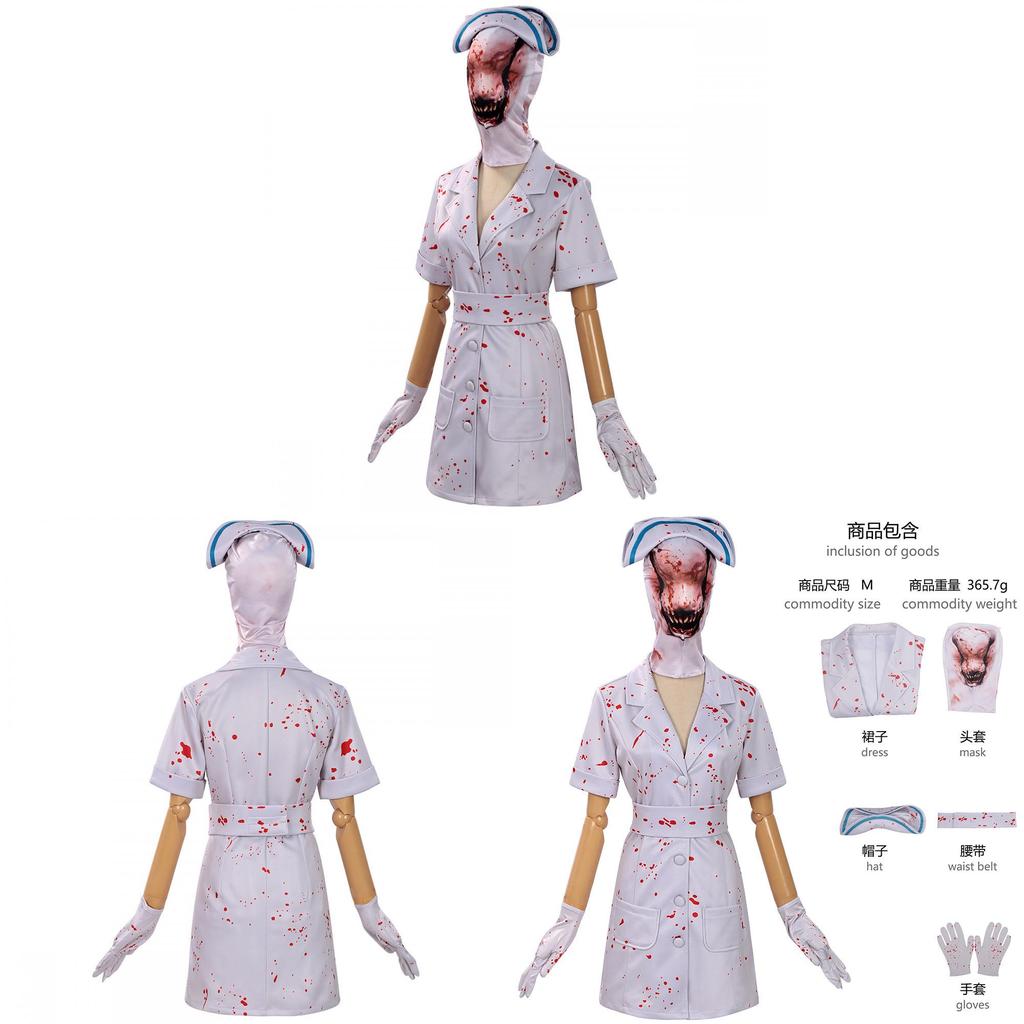 Костюм Косплея Медсестры из Silent Hill Для Хэллоуина Ужасы Ролевые Игры Девочки и Мальчики