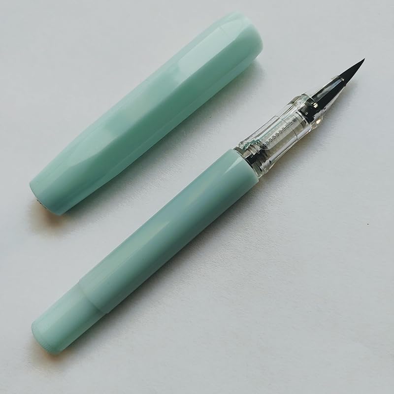 Brush Pen (fountain Pen Type Brush Pen) Fountain Pen Brush Pen Comes with Ink Cartridge Brush Compact Pocket Type Cell Phone Easy To Write Calligraphy