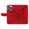 Для iPhone 16 Pro Max чехол Butterfly Imprint Anti Shock Leather Phone Cover