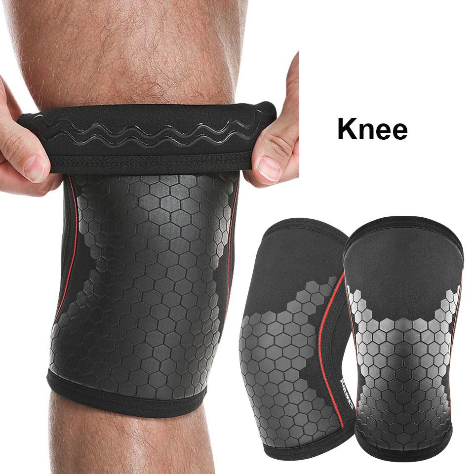 7 мм неопреновые наколенники для тяжелой атлетики компрессионный наколенник поддержка для приседаний тренировки
