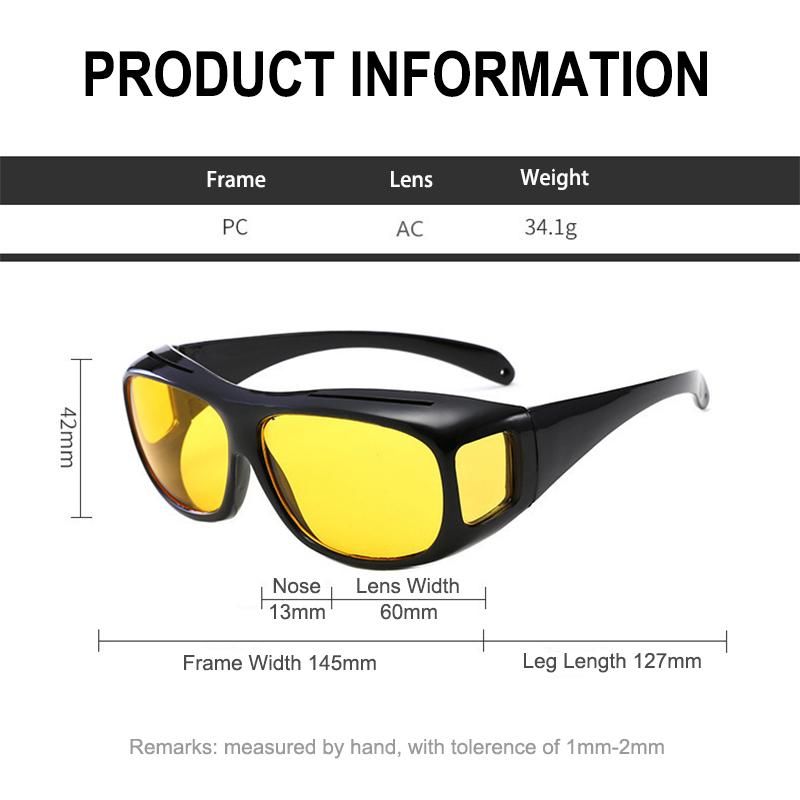 Drivers Goggles Interior Accessory Protective Gears Sunglasses Night Vision Glasses Anti Glare Car Driving Glasses NEW