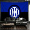 Inter Milan Wall tapestry, aesthetic printed fabric blanket, suitable for bedroom, living room, and home decor.