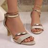 Fashion Women High Heels Sandals Designer Luxury Sandals Comfortable Open Toed Thin Heels Sandals 2025 New Fashion Party Shoes for Women