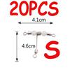 20pcs Luminous Beads /Swivel / 3-Way T Shape Stainless Wire Arms Fish Rig Branch Balance Fishing Tackle Accessories