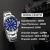 Cadisen 8207 Новые роскошные мужские часы высшего бренда с коробкой 200 м водонепроницаемые автоматические мужские механические часы