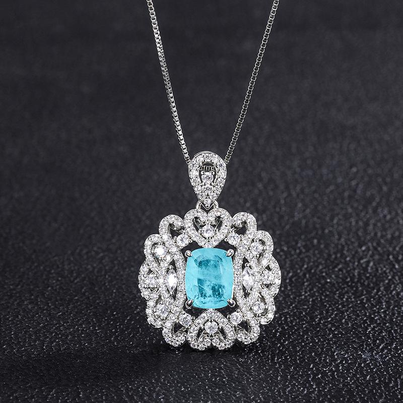 Sace Gems Классические роскошные 10*8 см циркониевое кольцо с подвеской, ожерелье, наборы ювелирных изделий, подарки для свадебной вечеринки