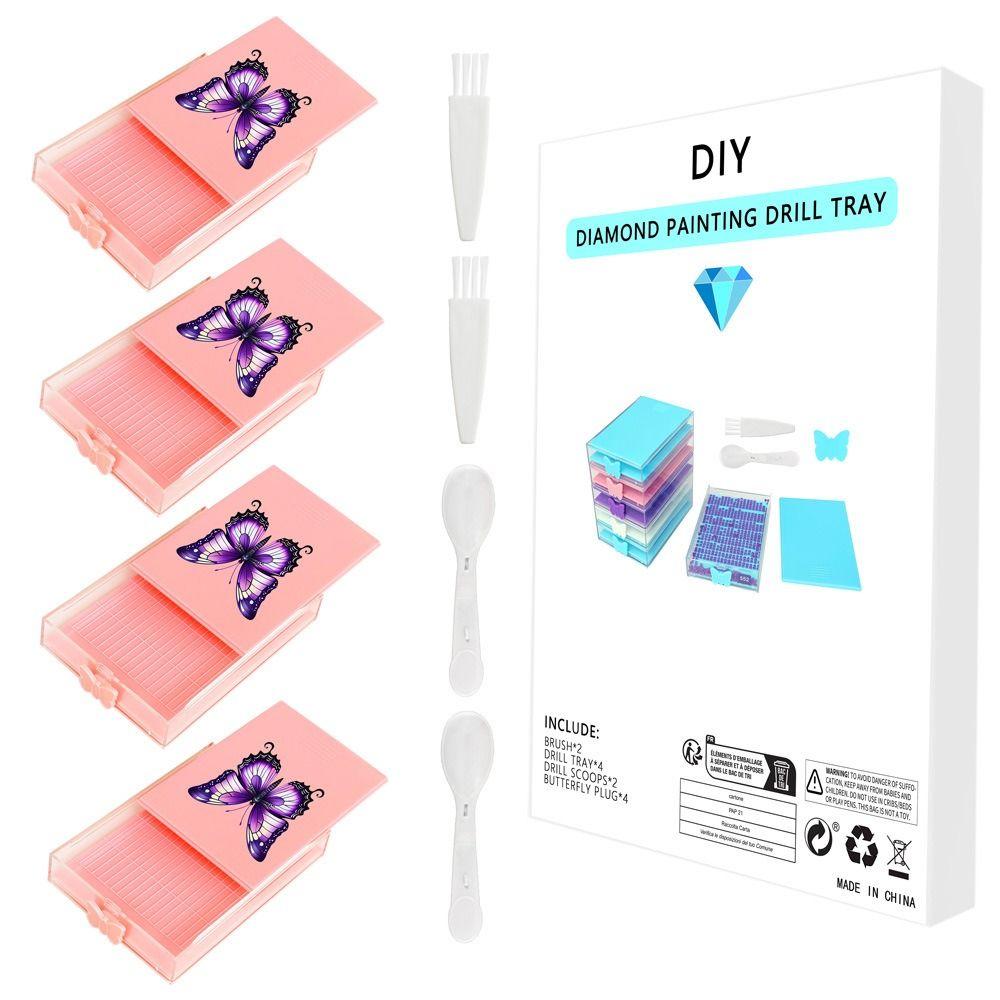 Штабелируемый лоток для выдвижных ящиков, сортировочный лоток для хранения бисера для 5D алмазной живописи