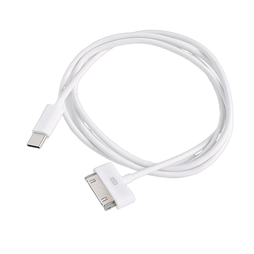 Кабель USB Type C - 30Pin для зарядки iPod, iPhone 3G/3GS, iPhone 4/4S, iPad 1, iPad 2, ПВХ-шнур для синхронизации данных