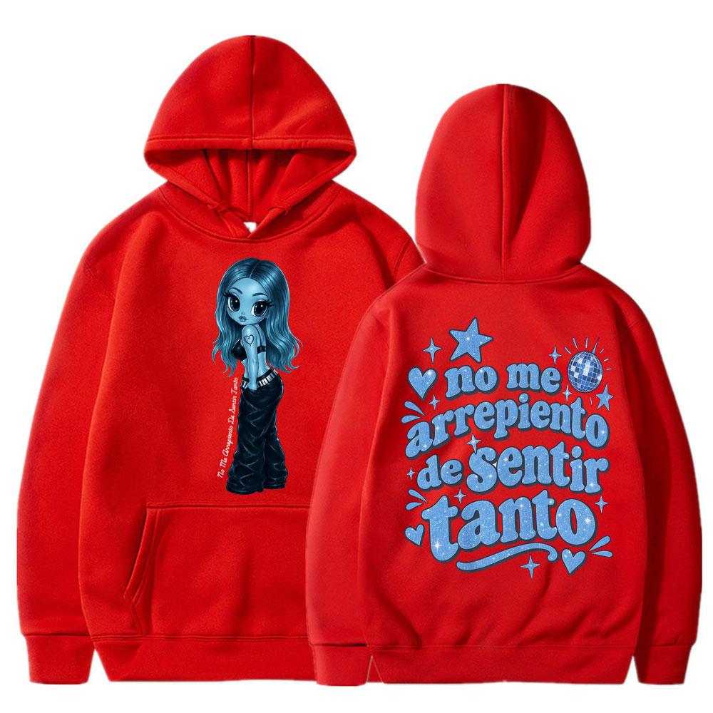 Karol G No Me Arrepiento De Sentir Tanto Album Hoodie Unisex Fashion Aesthetic Y2k Long Sleeve Autumn Casual Loose Tracksuit